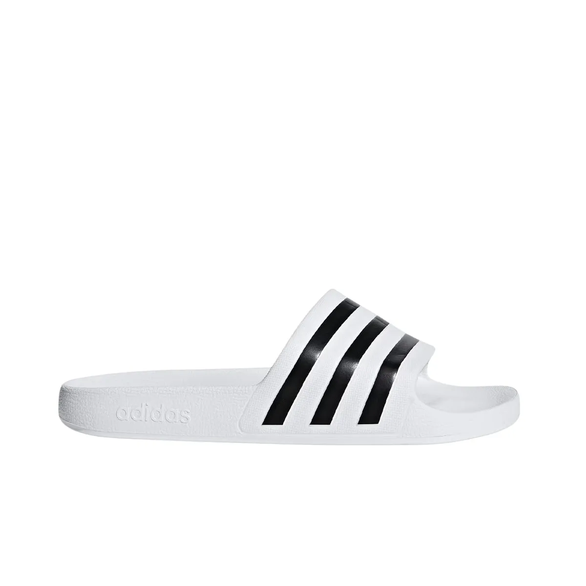 Adidas Mens Adilette Aqua Slides F35539 Cloud White / Core Black / Cloud White