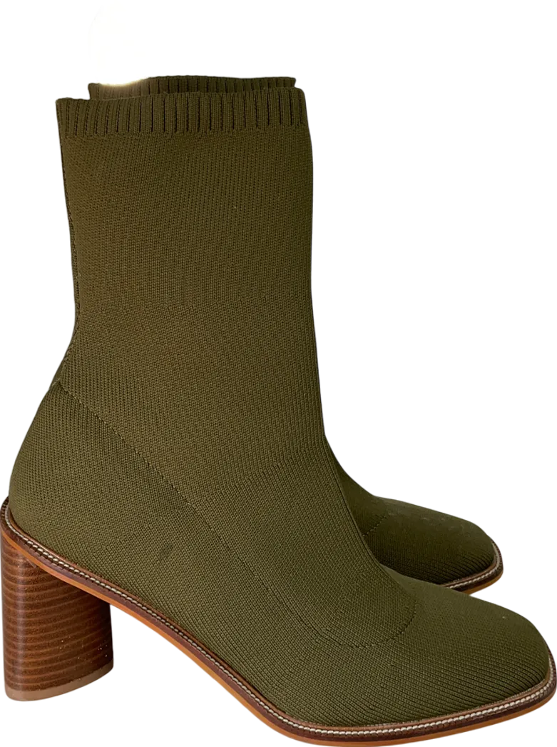 ASOS Green Dolce Vita Alaya Knit Booties UK 7 EU 40 👠