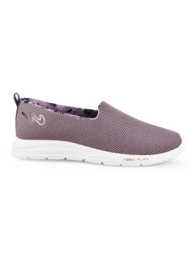CAMP-FLYWALK Mauve Women's Slip-ons