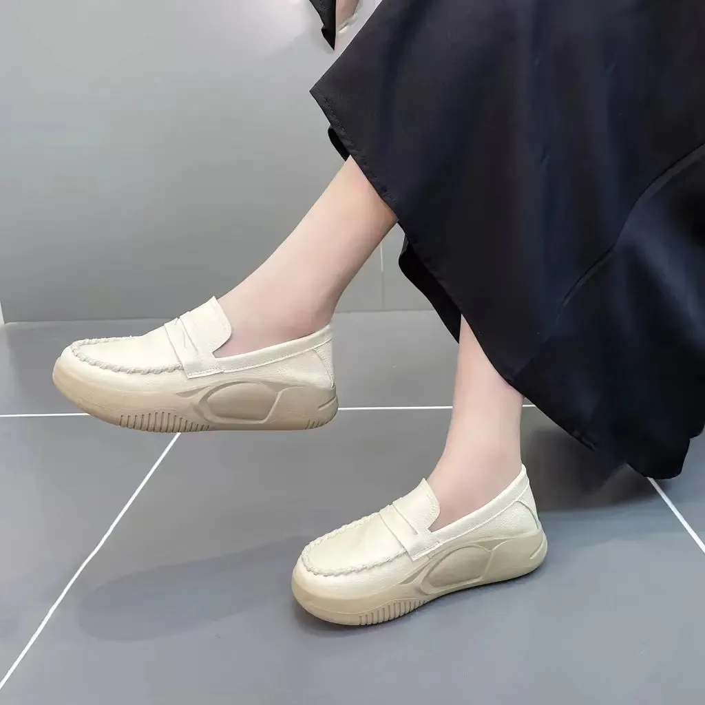 Classic orthopaedic leather loafers