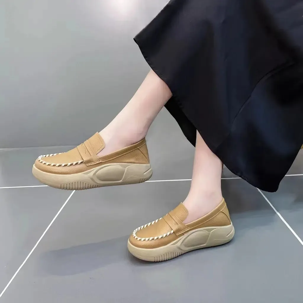 Classic orthopaedic leather loafers
