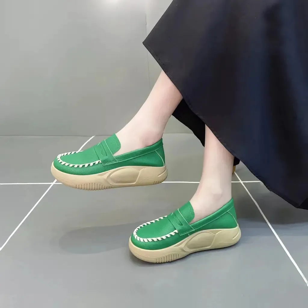 Classic orthopaedic leather loafers