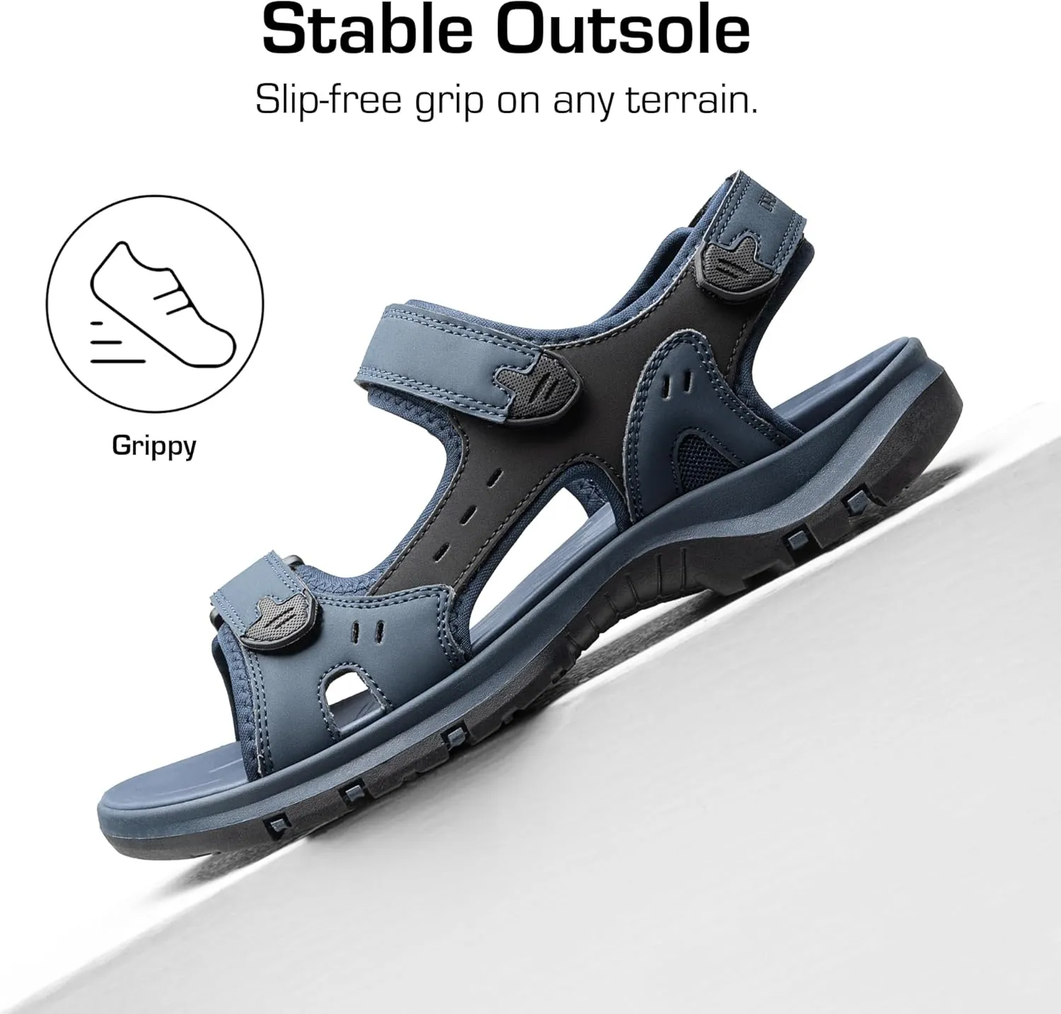 DREAM PAIRS Men??s Arch Support Hiking Sandals Sport Outdoor Athletic Comfortable Summer Beach Water Sandals
