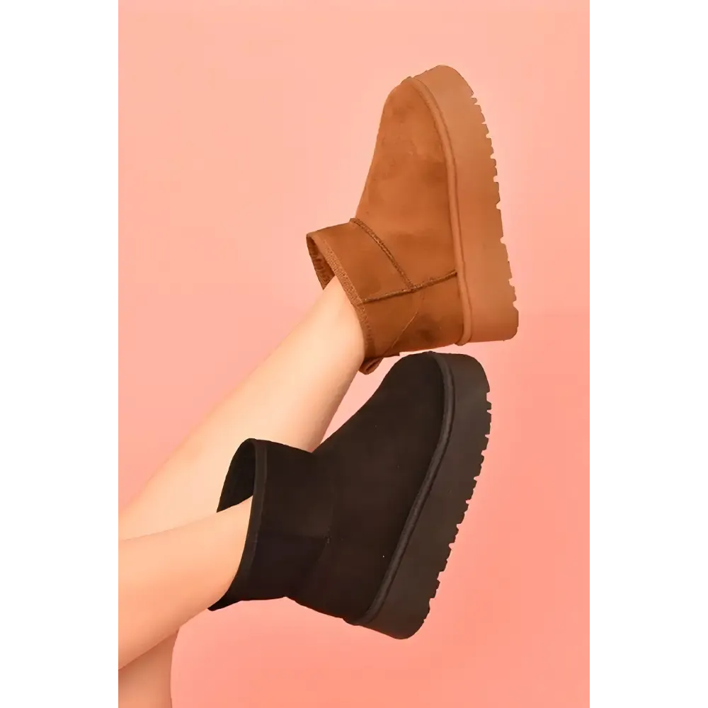 Elevate Your Style with WILD DIVA Suede Platform Booties in Luxury Fashion