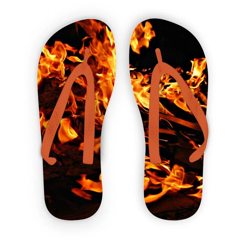 fire flames Flip Flops Adult/Kids,Gifts for Graduation/Halloween/Christmas/Birthday/Housewarming/Beach Party/Summer Dress/Picnic/BBQ Party