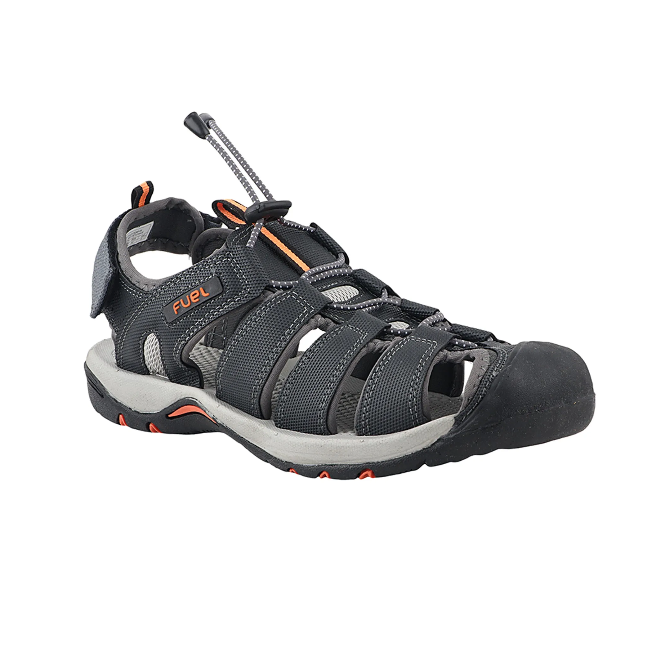 Fuel Soldier-08 Fisherman Sandals for Men (Grey-Orange)
