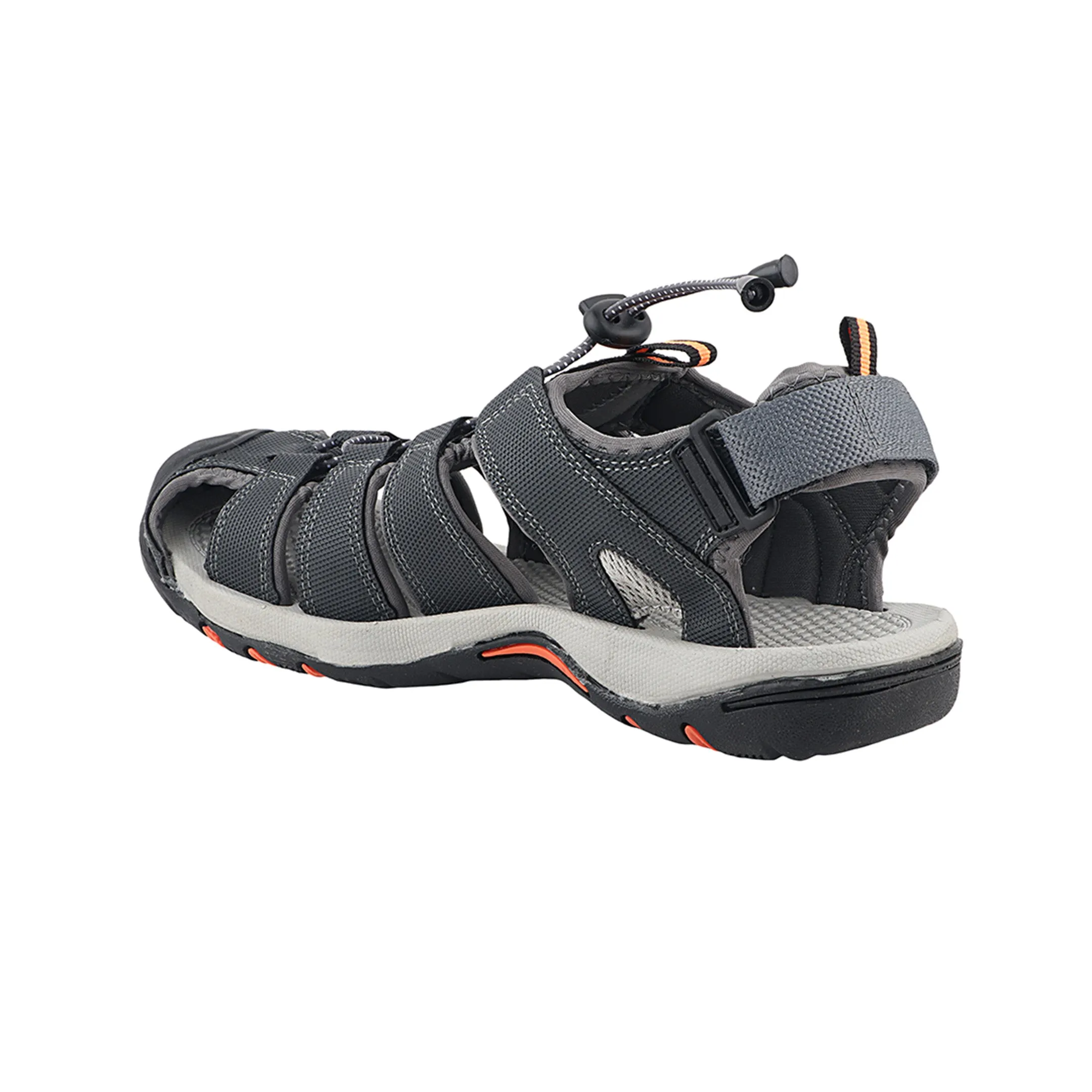 Fuel Soldier-08 Fisherman Sandals for Men (Grey-Orange)