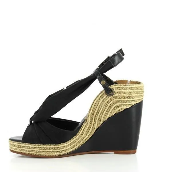 Gino Vaello 2981 Black Wedges