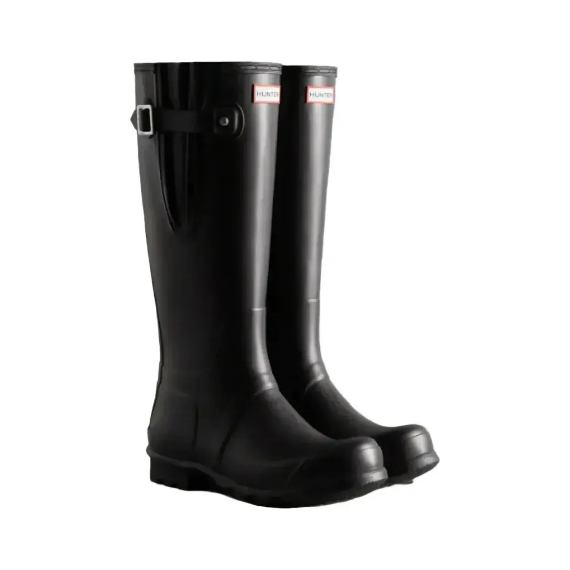 Hunter Men's Tall Side Adjustable Wellington - Black