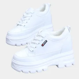 Joskaa 2024 New Women's White Sneakers Platform