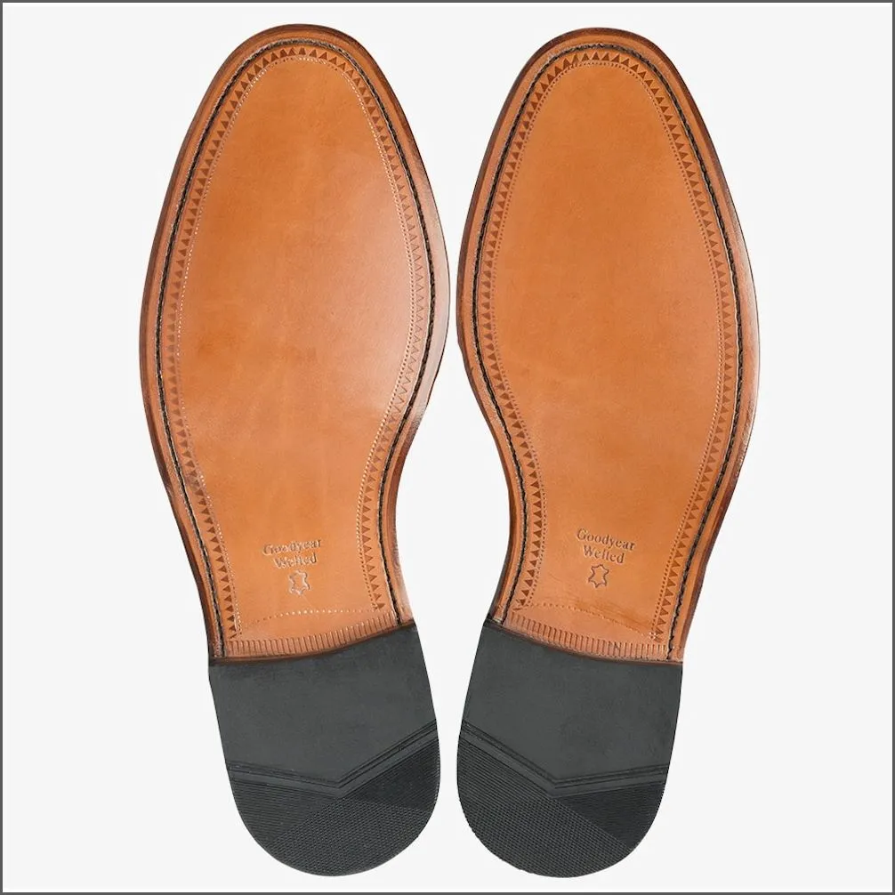 Loake 200 Black Capped Oxford Shoe--