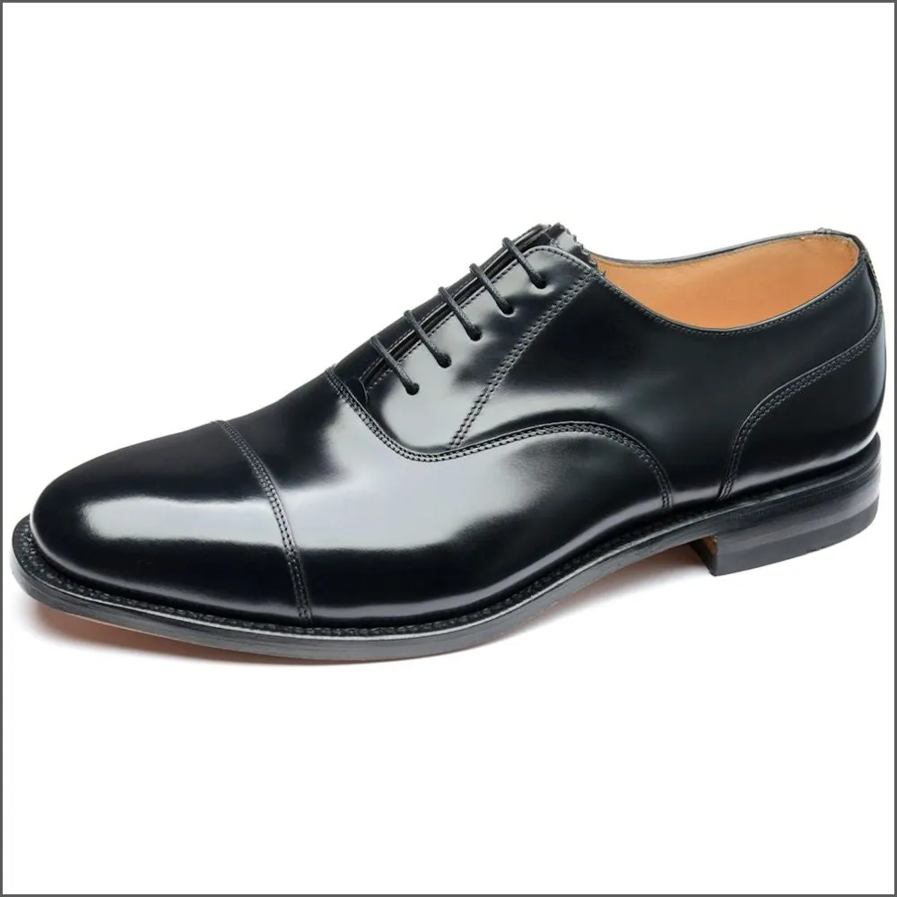Loake 200 Black Capped Oxford Shoe@