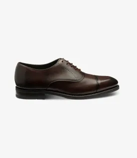 LOAKE PHOENIX DARK BROWN OXFORD TOE CAP RUBBER SOLE F-MEDIUM