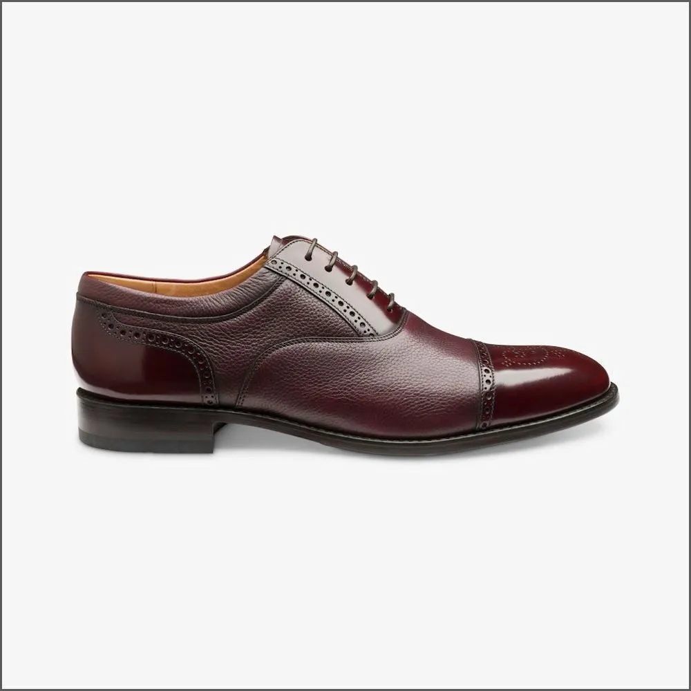 Loake Woodstock Burgundy Two Tone Oxford Shoe--