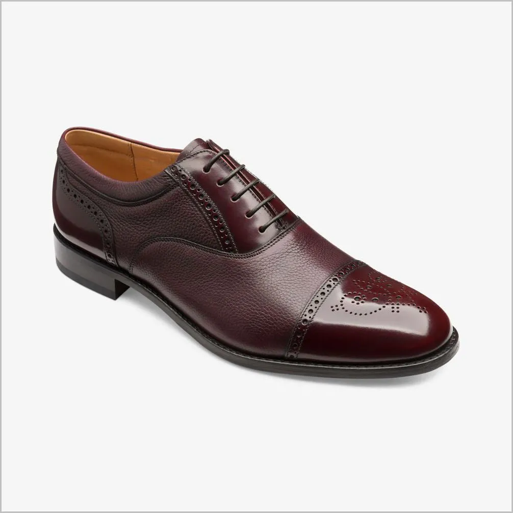 Loake Woodstock Burgundy Two Tone Oxford Shoe--