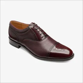 Loake Woodstock Burgundy Two Tone Oxford Shoe--