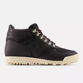 New Balance Rainier Black with macadamia nut and nb scarlet