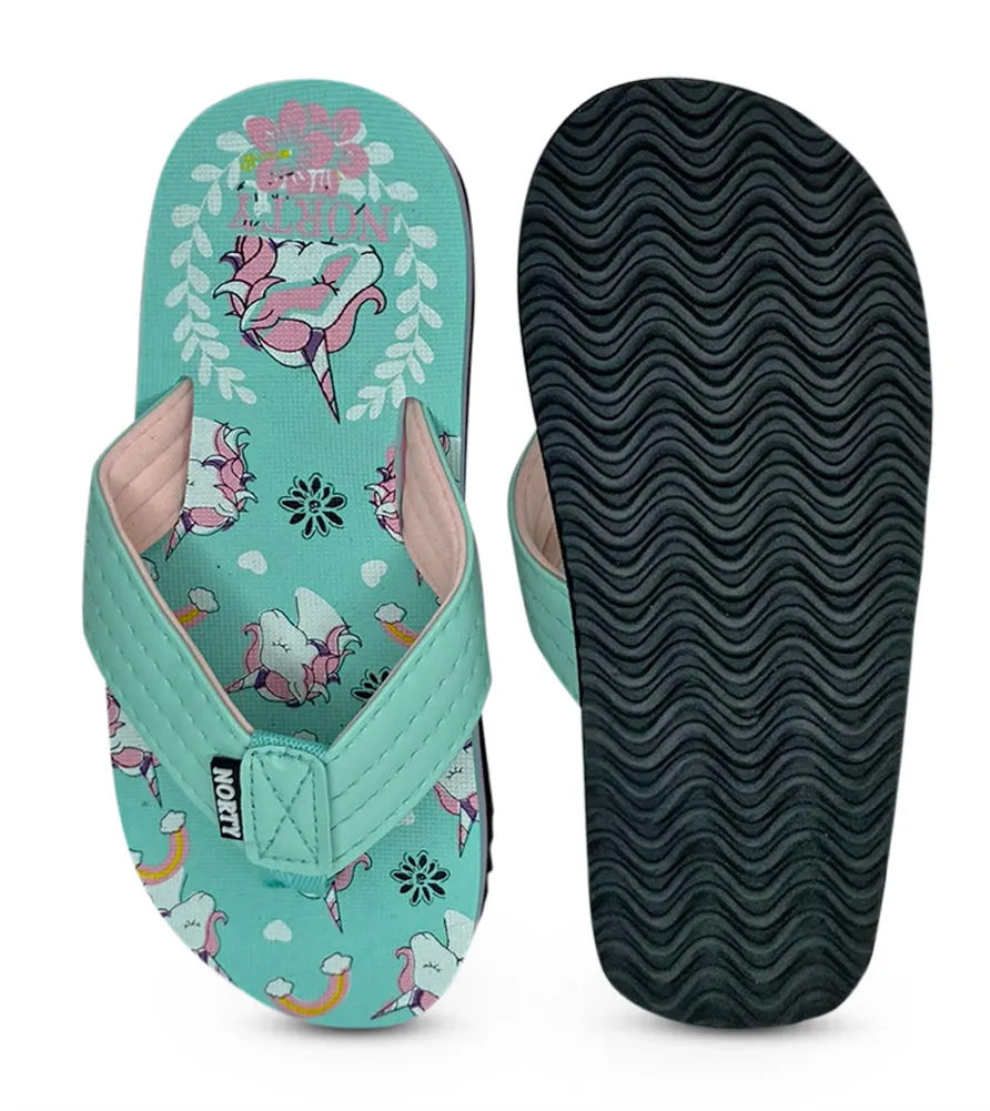Norty Girl's Boy's Slip On Flip Flip Sandals For Beach, Pool or Everyday