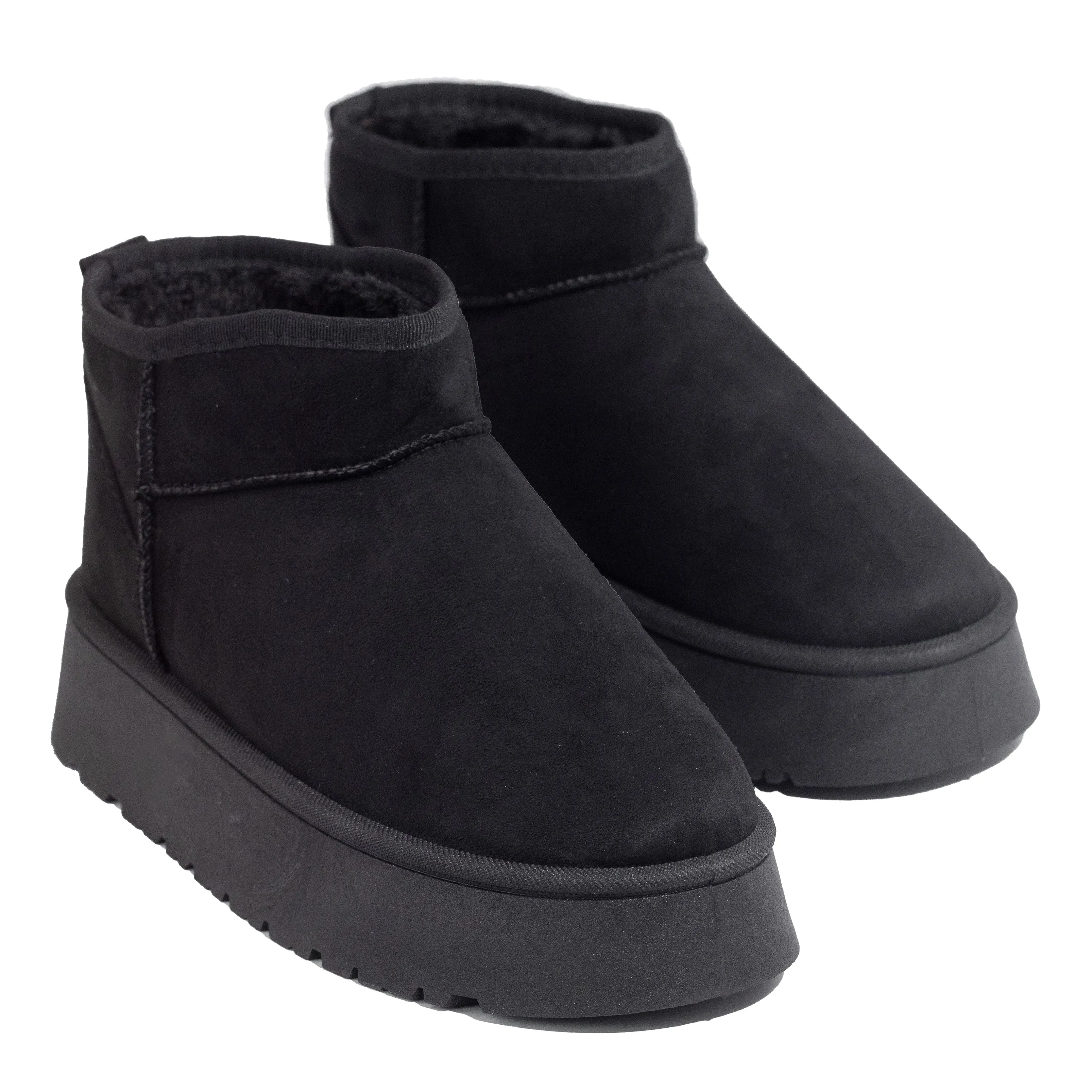 Oaklee - Flat Slip On Platform Winter Booties