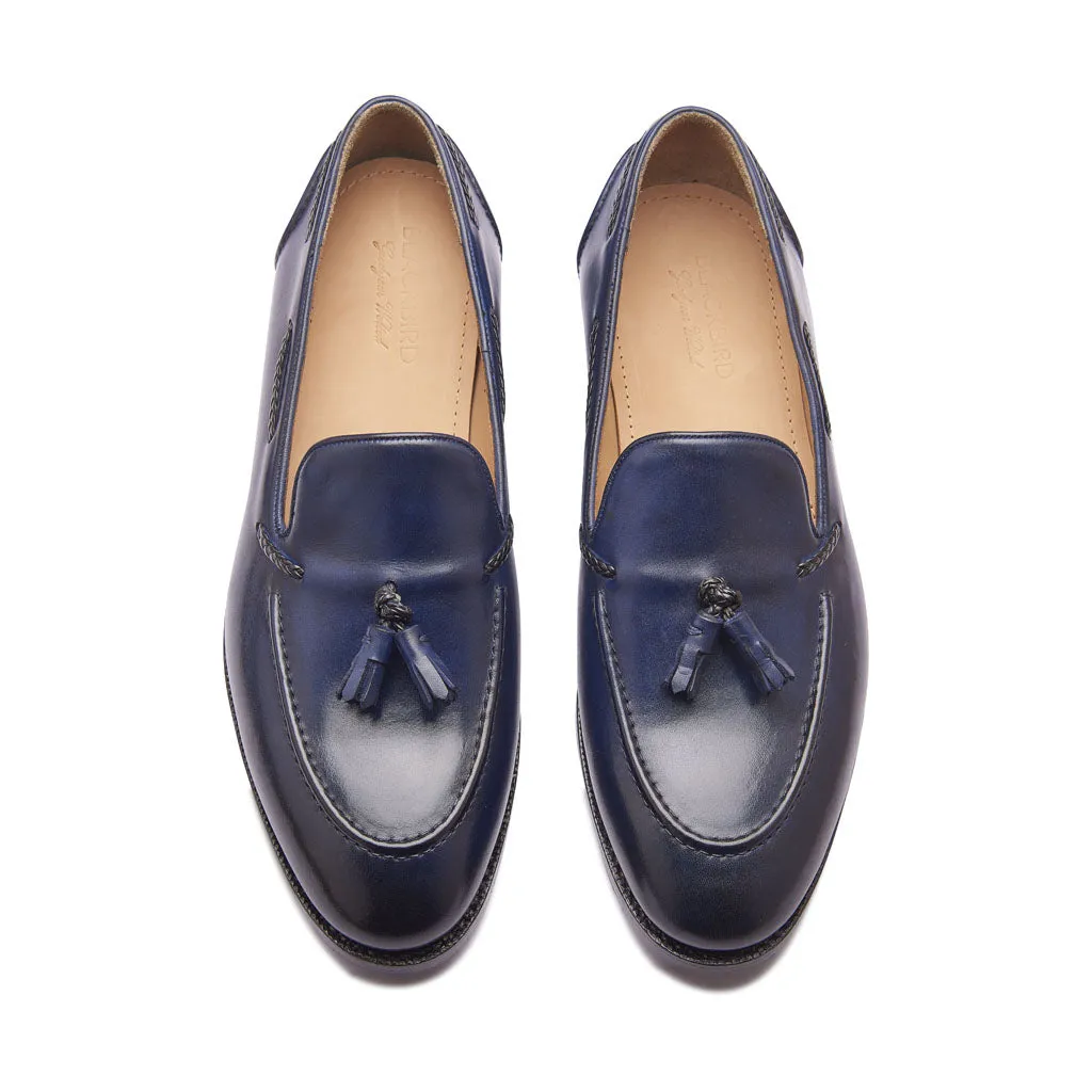 Royce, Tassel Loafer - Navy | Hand Welted | Classics Collection