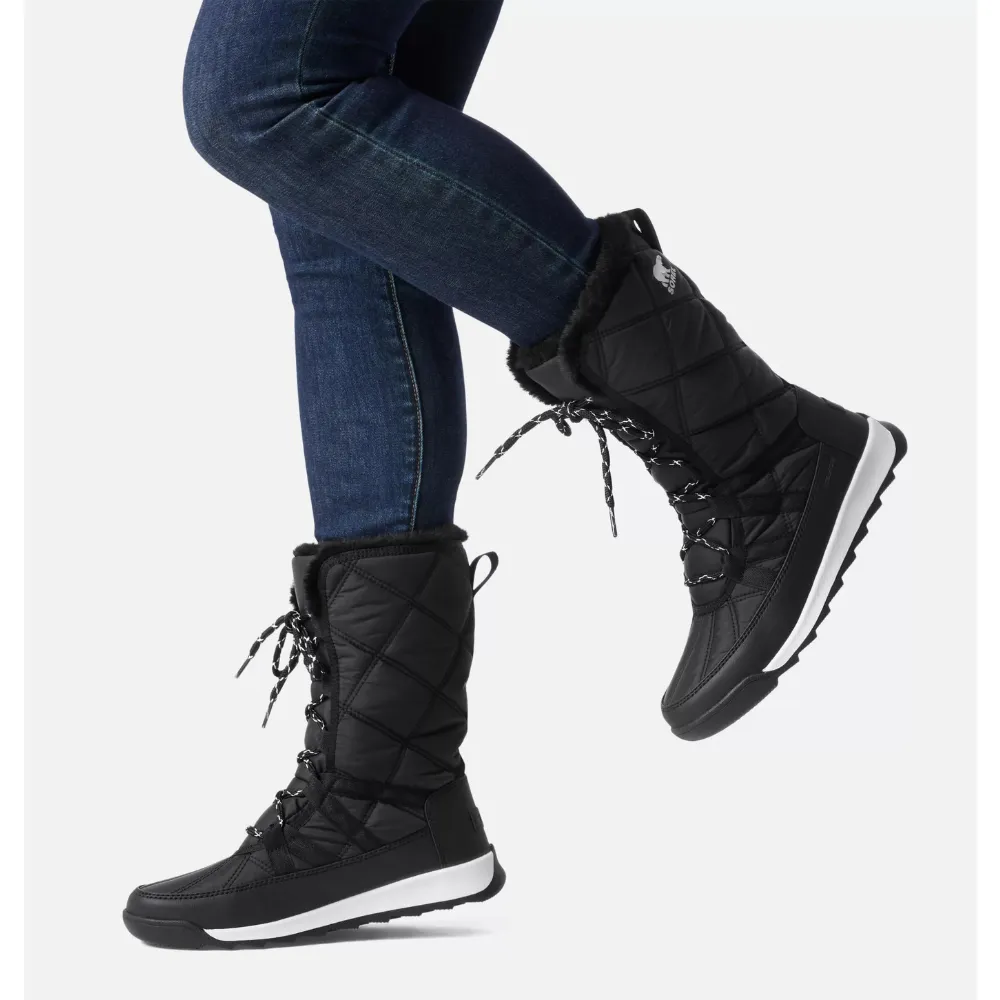 Sorel Whitney II Tall Plus Waterproof Black/Sea Salt Lace Boot (Women's)