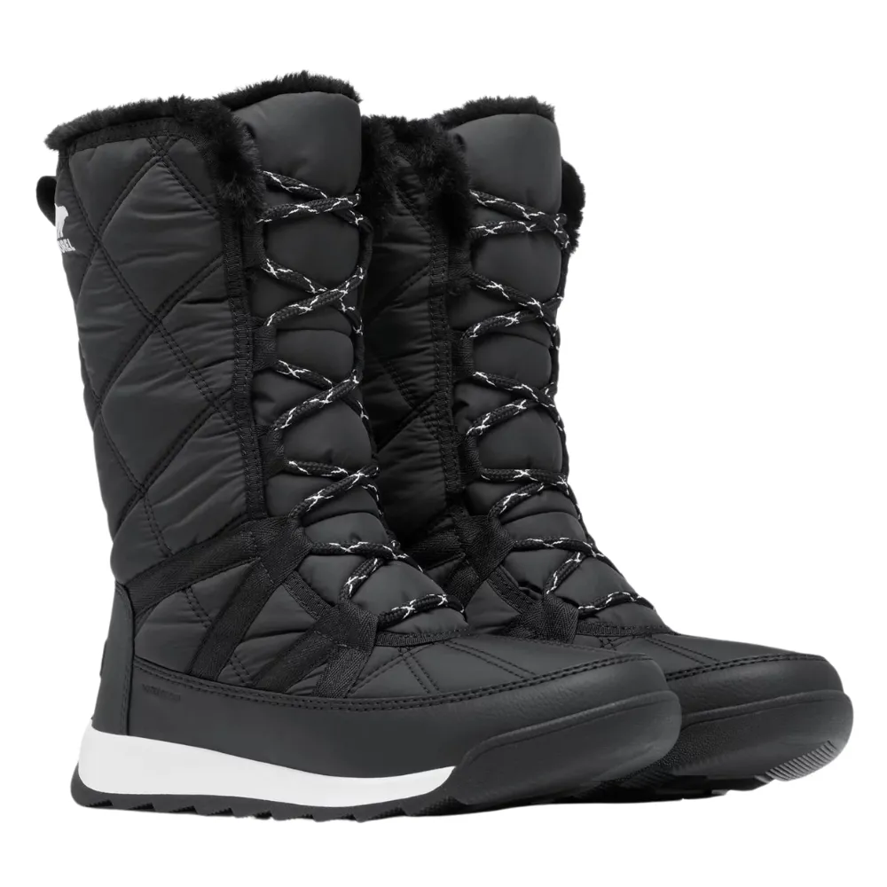 Sorel Whitney II Tall Plus Waterproof Black/Sea Salt Lace Boot (Women's)
