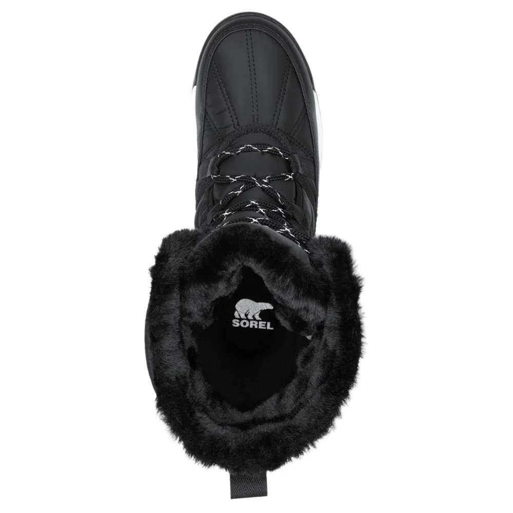 Sorel Whitney II Tall Plus Waterproof Black/Sea Salt Lace Boot (Women's)