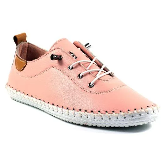 St Ives leather plimsoll