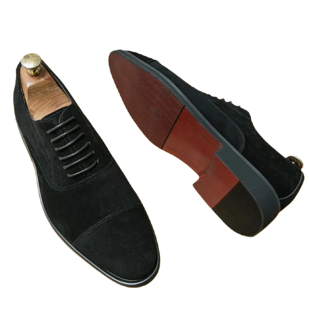 The Brogue - Red bottom sole Suede leather oxfords