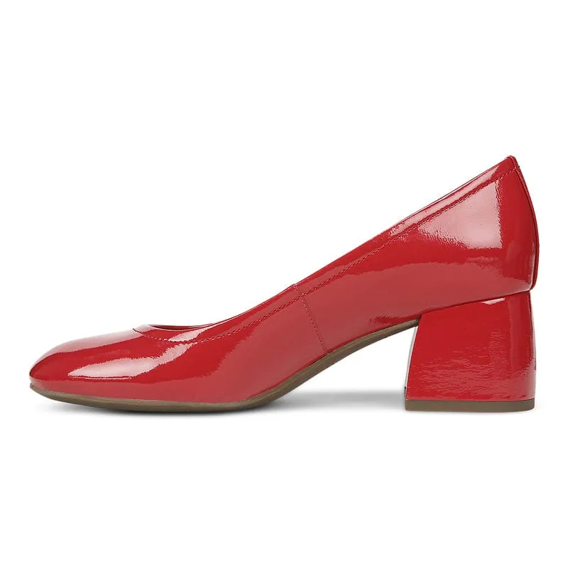 Vionic Women's Carmel Punps- Red Patent