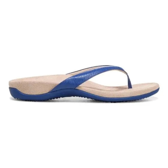 Vionic Women's Dillon II Flip Flops- Blue Wavy