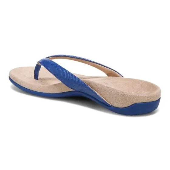 Vionic Women's Dillon II Flip Flops- Blue Wavy