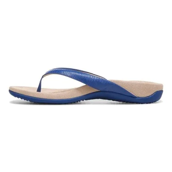 Vionic Women's Dillon II Flip Flops- Blue Wavy
