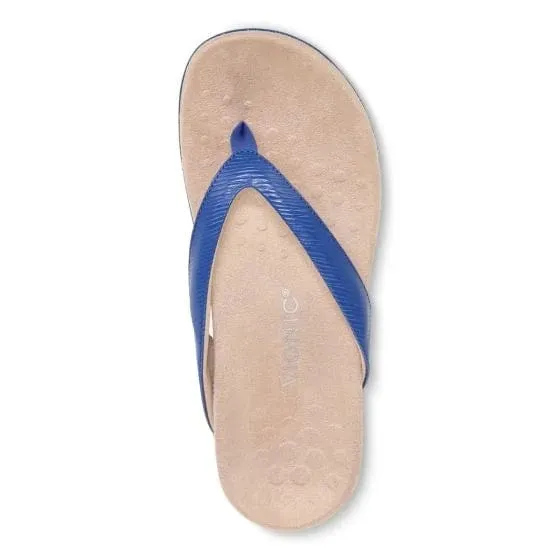 Vionic Women's Dillon II Flip Flops- Blue Wavy