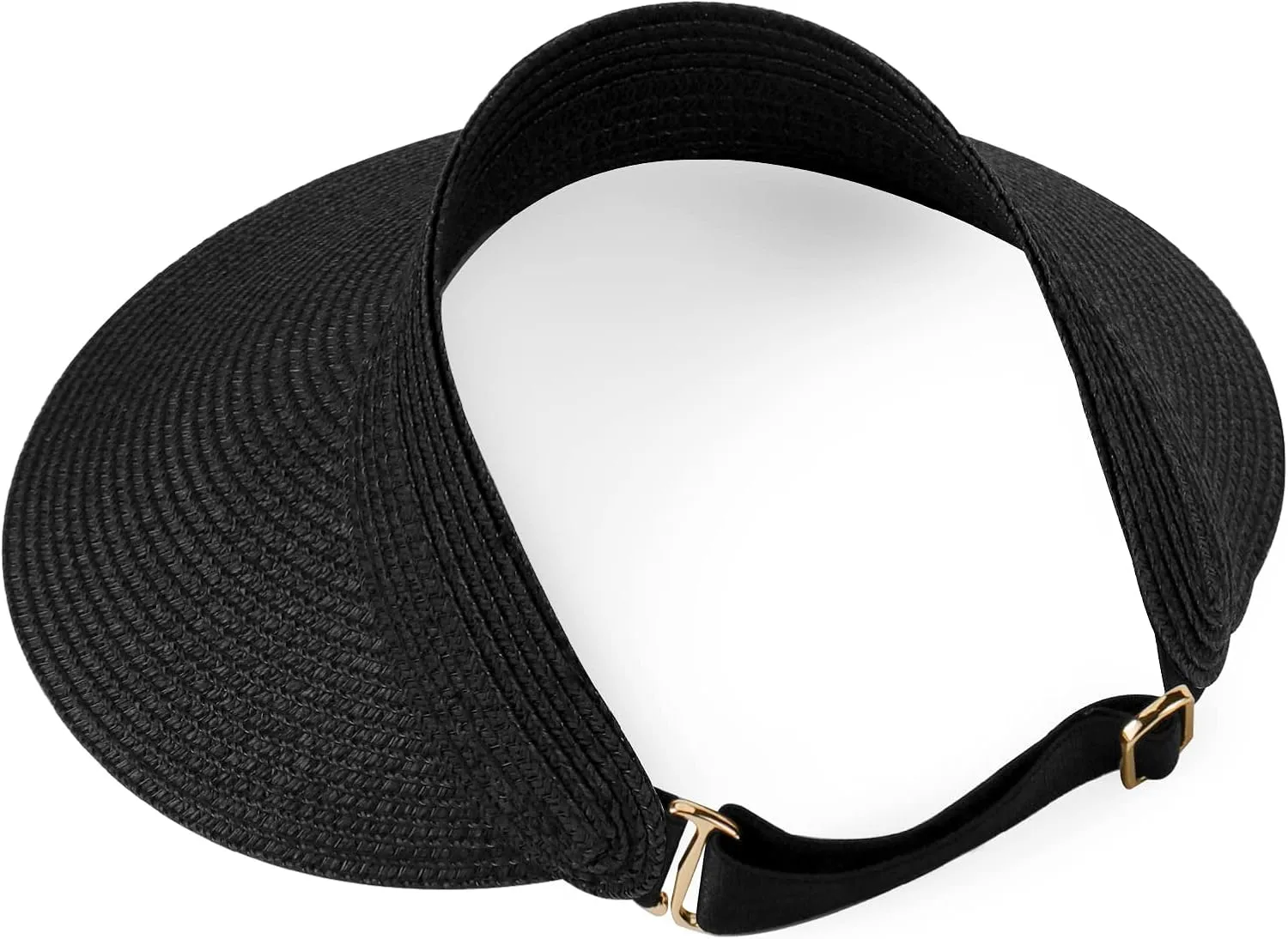 Women Summer Sun Hat Lady's Portable Beach Visor Bowknot Straw Hat
